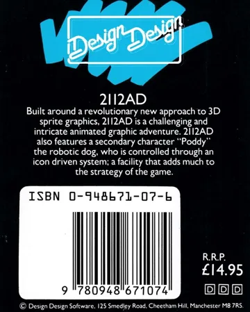 2112 AD (UK,F,G,S) (128K) (1986) (Trainer) box cover back